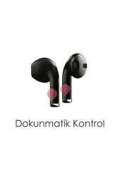 AbaTech P SMART 2021 HUAWEİ UYUMLU PRO 5 SİYAH KABLOSUZ BLUETOOTH KULAKLIK thumbnail 3