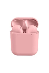 AbaTech POCO X5 XİAOMİ - POCO X5 PRO XİAOMİ UYUMLU İNPODS PEMBE KABLOSUZ BLUETOOTH KULAKLIK - 1