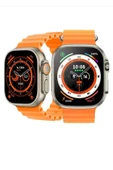 AbaTech OPPO A15S - OPPO A55 UYUMLU WATCH 8 800T ULTRA 49MM AKILLI SAAT ÇİFT KORDONLU - 4