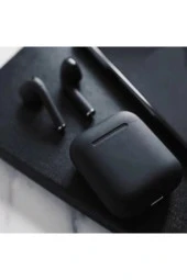 AbaTech SAMSUNG M12 - SAMSUNG M13 UYUMLU İNPODS SİYAH KABLOSUZ BLUETOOTH KULAKLIK thumbnail 2