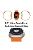 AbaTech XİAOMİ Mİ 11 - Mİ 11 LİTE UYUMLU WATCH 8 800T ULTRA 49MM AKILLI SAAT ÇİFT KORDONLU thumbnail 3