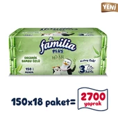 Familia Plus Natural Çek Al Mendil 150li (18 Paket x 150 Yaprak) - 1