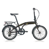 Carraro Flexi 106 20 jant Katlanabilir Bisiklet  Metalik Antrasit Siyah Sarı - 1