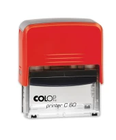 COLOP PRINTER C60 KIRMIZI KASA SİYAH KEÇE - 37X76MM - 3