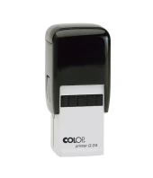 COLOP Q24 KARE SİYAH KASA SİYAH KEÇE - 24X24MM - 1