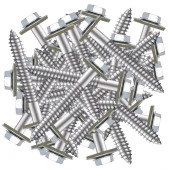 Betofast Vidası 6.3x75 mm Paket 100 ADET Sivri Uçlu Çatı Panel Beton Ağaç Vidası thumbnail 6