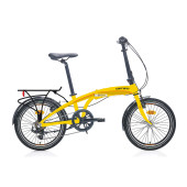 Carraro Flexi 107 20 jant Katlanabilir Bisiklet (Sarı Siyah Kırmızı) - 1