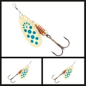 Uyguna-Yakala Altın/mavi Noktalı No:0 Comet Döner Kaşık-ÖKŞ.060 thumbnail 1