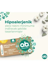 o.b. O.b Organic Normal Tampon 16'lı Paket - 7