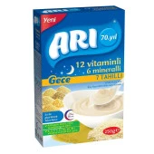 Arı Mama 12 Vitaminli 6 Mineralli 7 Tahıllı Sütlü Pirinçli Gece 200 Gr - 1