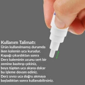 5'li Set Derz Dolgu Kalemi Fayans Beyaz Hızlı Kuruyan Su Bazlı Kokusuz Kalıcı Yenileme 5 Adet - 3