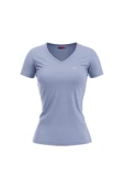 Raru MULIER Kadın Pamuklu Lila Günlük T-shirt - 1