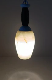 Lamba Oniks Taşı Avize Gece Lambası Sarkıt Işık Ev Aydınlatma Dekorasyon - 9