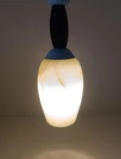 Lamba Oniks Taşı Avize Gece Lambası Sarkıt Işık Ev Aydınlatma Dekorasyon - 11