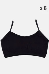 Genç Kız İp Askı Yarım Atlet Crop 6 Lı - 1