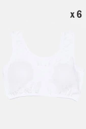 Genç Kız Kalın Askı Yarım Atlet Crop 6 Lı - 1