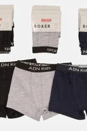 Erkek Çocuk Likralı Boxer 12 Li Paket - 2