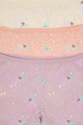 Kız Çocuk Renkli Likralı Pamuklu Boxer Külot 12 Li - 3