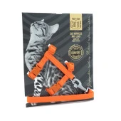 Cattie Kedi Göğüs ve Gezirme Tasması Takım Turuncu 1x25-40 Cm - 1