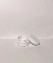 10ml Beyaz Akrilik Krem Kutusu, Kozmetik Kutu, Plastik Kutu, 25 Adet - 2