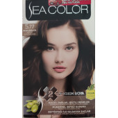 SEA COLOR  2 Lİ TÜP KREM SAÇ BOYASI 5/77 SICAK ÇİKOLATA - 1