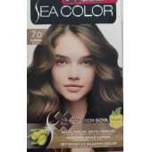 SEA COLOR  2 Lİ TÜP KREM SAÇ BOYASI 7/0 KUMRAL - 1