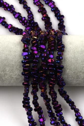 Renkli Hematit Dizi 4 x 8 mm Kırık Model Kesim thumbnail 1