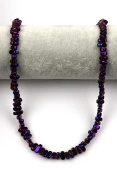 Renkli Hematit Dizi 4 x 8 mm Kırık Model Kesim thumbnail 2