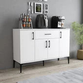 Tanmob MDL0301 Alt Çok Amaçlı Dolap 4 Kapaklı Çekmeceli Mutfak Dolabı Beyaz - 1