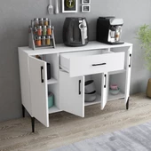 Tanmob MDL0301 Alt Çok Amaçlı Dolap 4 Kapaklı Çekmeceli Mutfak Dolabı Beyaz - 2