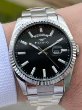 Ferro Çelik Kordon İç Fonksiyonları Aktif Chronograph 30 Mt Su Geçirmez Erkek Kol Saat EF11211-A2 - 2