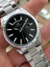 Ferro Çelik Kordon İç Fonksiyonları Aktif Chronograph 30 Mt Su Geçirmez Erkek Kol Saat EF11211-A2 - 3