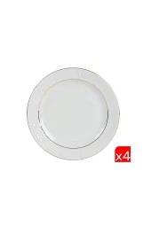Porland Hazan Altın Yaldız Düz Tabak 20cm 4 lü 04POR031036 - 1