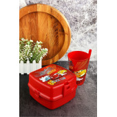 İki Katlı Beslenme Kutusu+Pipetli Bardak 400 ml. - 1