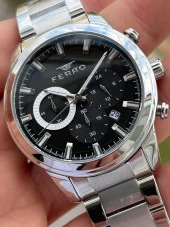 Ferro Çelik Kordon İç Fonksiyonları Aktif Chronograph 30 Mt Su Geçirmez Erkek Kol Saat EFM31370-A2 thumbnail 3