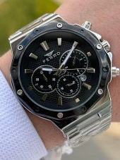 Ferro Çelik Kordon İç Fonksiyonları Aktif Chronograph 30 Mt Su Geçirmez Erkek Kol Saat EFM31365-A2 thumbnail 1