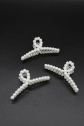 Incili Toka Büyük Boy Mandal Toka 3 Adet - 3