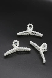 Incili Toka Büyük Boy Mandal Toka 3 Adet - 4