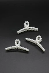 Incili Toka Büyük Boy Mandal Toka 3 Adet - 5