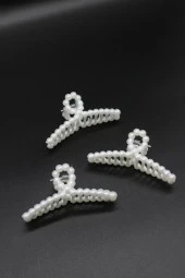 Incili Toka Büyük Boy Mandal Toka 3 Adet - 6