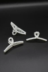 Incili Toka Büyük Boy Mandal Toka 3 Adet - 8