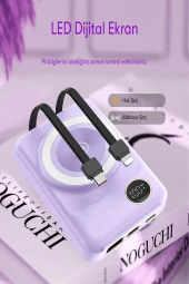 Qpen PD28 10.000 mAh 22.5W Kablosuz PD Hızlı Şarj Powerbank thumbnail 3