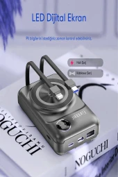 Qpen PD28 10.000 mAh 22.5W Kablosuz PD Hızlı Şarj Powerbank thumbnail 8