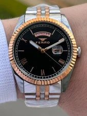 Ferro Çelik Kordon İç Fonksiyonları Aktif Chronograph 30 Mt Su Geçirmez Erkek Kol Saat EFM11130-E2 thumbnail 2