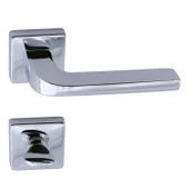 Tog Krom Renk Wc Banyo Kapı Kolu Kare Rozetli Kapı Kolları Sağa ve Sola Uygun Kulpu thumbnail 6