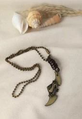 Kolye Süpermen Betmen Takı Erkek Kadın Takı Zincir Kolye Sarı - 3