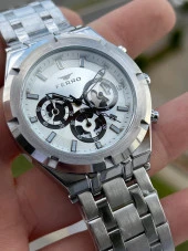 Ferro Çelik Kordon İç Fonksiyonları Aktif Chronograph 30 Mt Su Geçirmez Erkek Kol Saat EFM31439-A223 thumbnail 3