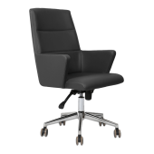 Hunt Mobilya Vaga Siyah Deri Ofis Çalışma Koltuğu - 2