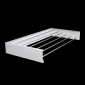 Nebu İç ve Dış Mekan Duvara Monte Dekoratif Çamaşır Askısı - 100 CM - BEYAZ - 2