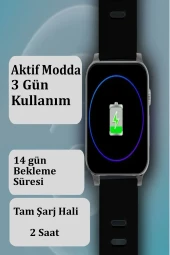 Qpen SW12 2.2 inç Koruma Kılıflı Akıllı Saat thumbnail 3